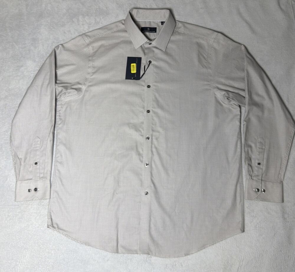 NWT HART SCHAFFNER MARX DRESS SHIRT - Size XL 100% Cotton